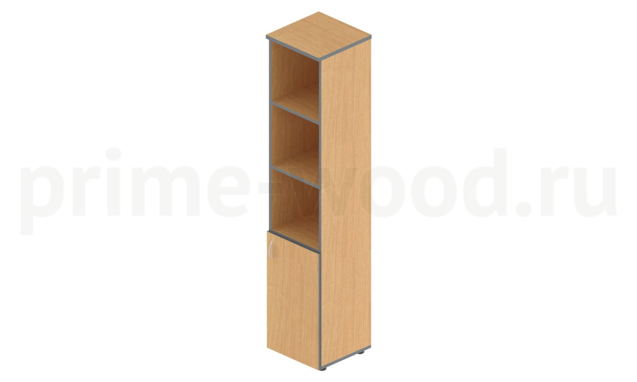 Шкаф комбинированный узкий Агат 40x40x191 - фото 1