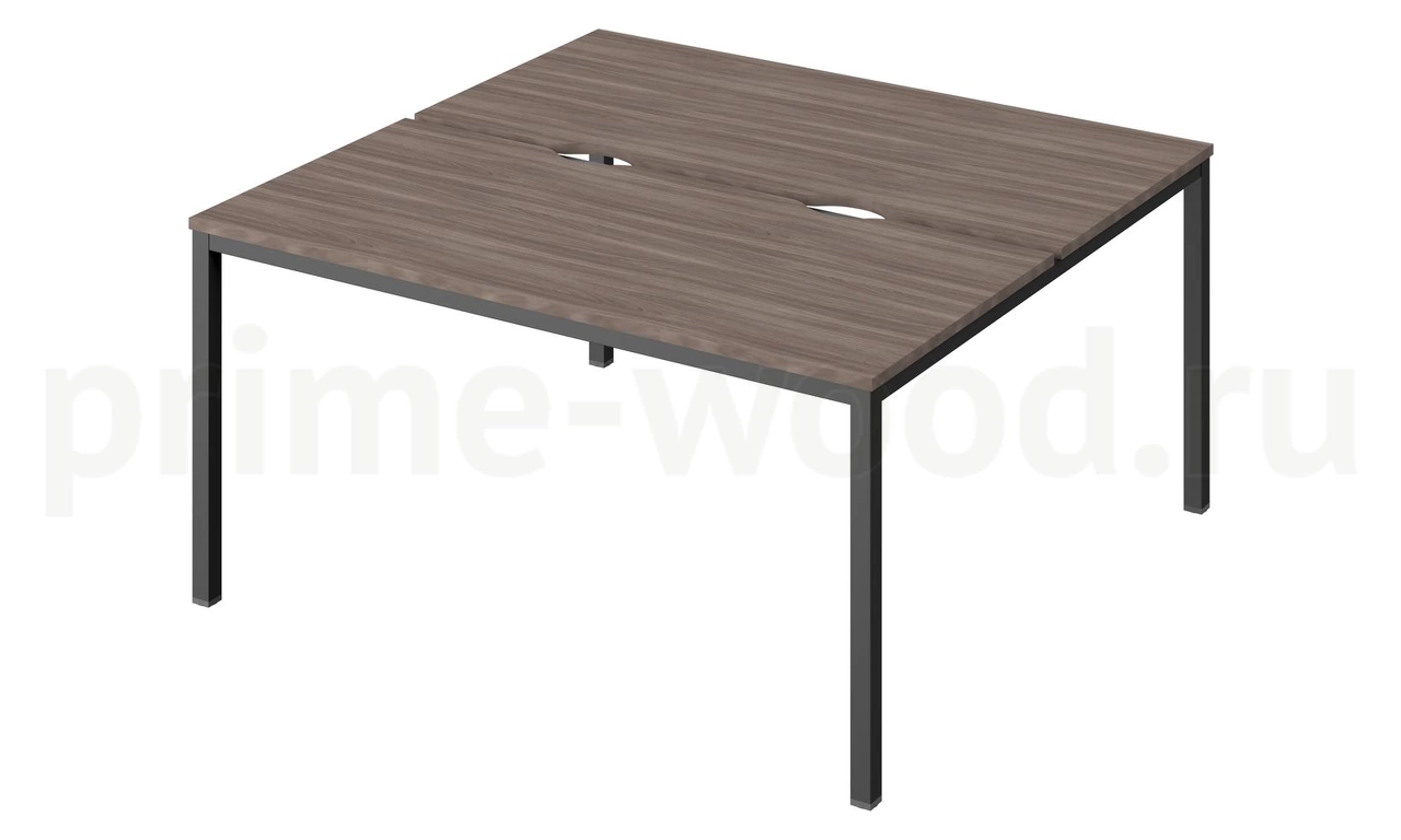 Стол-тандем на металлокаркасе "LITE" Public Comfort 150x144x74 - фото 2